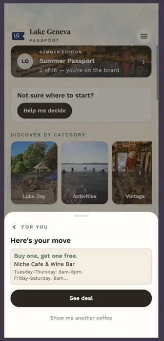 Here's your move recommendation with Niche Cafe buy one get one