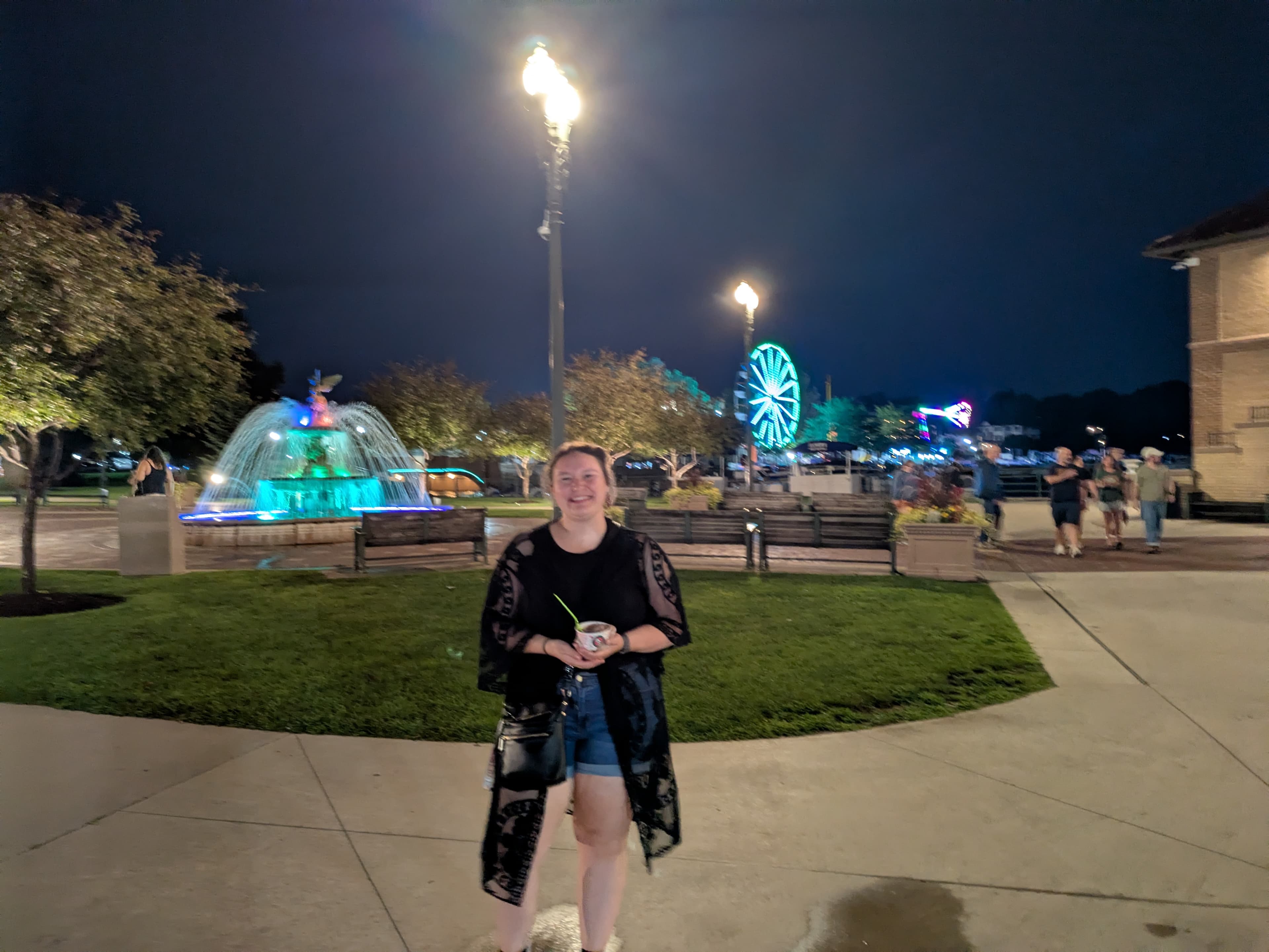 Summer patio dining in Lake Geneva